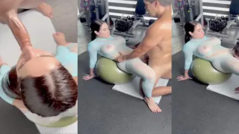 Yiny Leon – Workout Sextape In Fishnet
