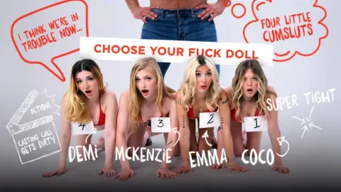 Pervz Singles – Four Petite Blondes vs Huge Director