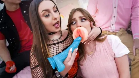 SisSwap – Violet Dawn & Lucy Foxxx – Violet Turns Lucy’s Mouth Into a Personal Pocket Pussy: Cam Girl Swap