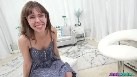 SpankMonster – Petite Glasses Wearing Krystal Palmer Rides A Big Dick & Gets A Creampie